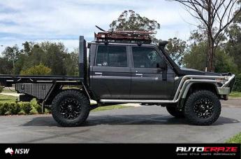 TOYOTA LANDCRUSIER ASSAULT GLOSS BLACK MILLED ACCENTS